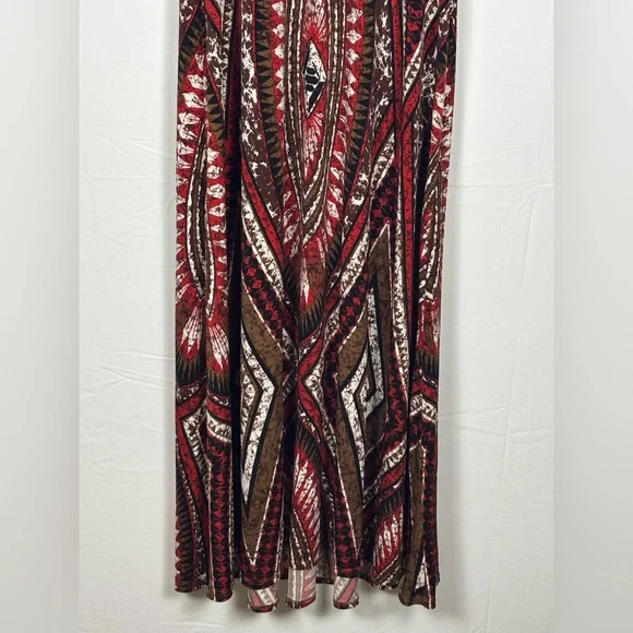 London Times Maxi Dress Tribal Boho - size 4 - Picture 4 of 9